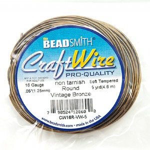 BEADSMITH 青銅色圓線 16G